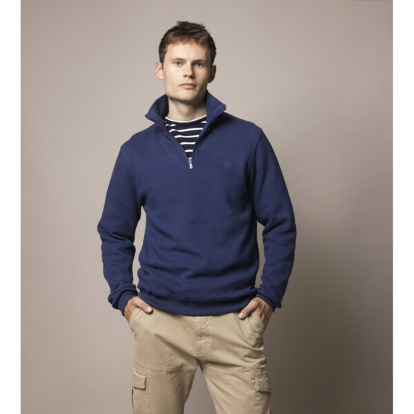 Cromwell Long Sleeve Half Zip Sweater Sweats 12 5005 Royal Blue e91ee8a0 77b6 423c a4c4